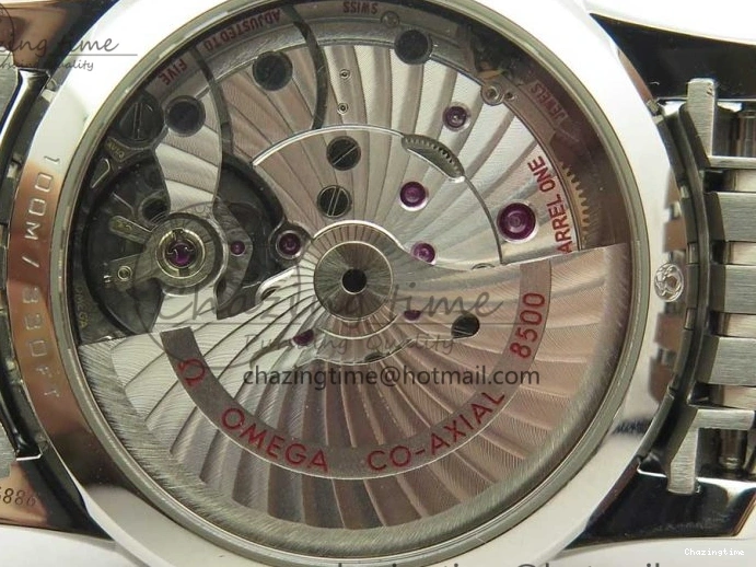 0512 De Ville Hour Vision 41mm SS VSF 1:1 Best Edition White Dial on SS Bracelet A8500 Super Clone Casual 7946